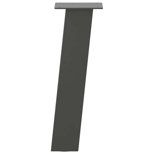 Sofabordben 4 stk. 30 cm stål antracitgrå