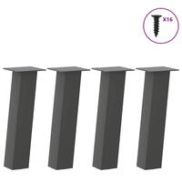 Sofabordben 4 stk. 42 cm stål antracitgrå