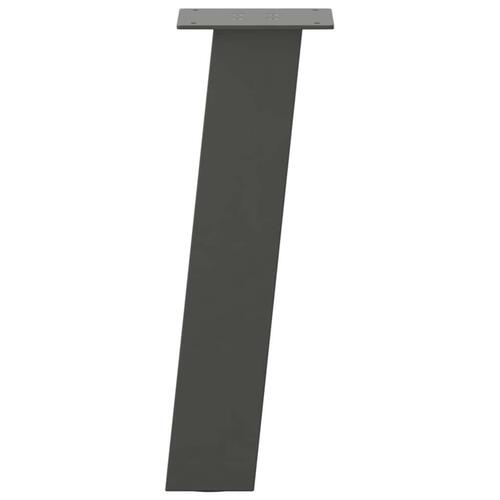 Sofabordben 4 stk. 42 cm stål antracitgrå