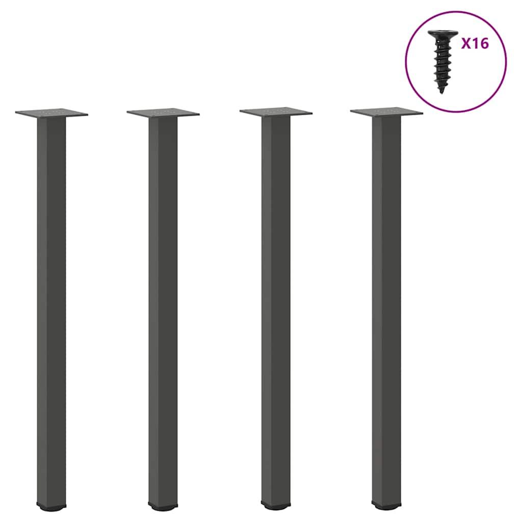 Sofabordben 4 stk. 72-74 cm stål antracitgrå
