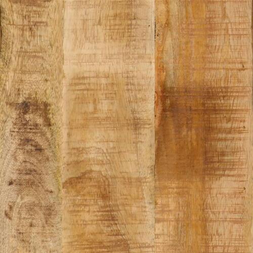 Skrivebord 165x110x77 cm massivt mangotræ og jern