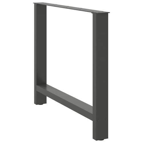 Sofabordben 2 stk. 90x(72-73) cm stål antracitgrå