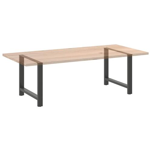 Sofabordben 2 stk. 90x(72-73) cm stål antracitgrå
