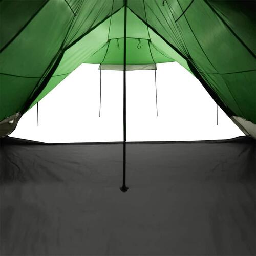 6-personers campingtelt vandafvisende grøn