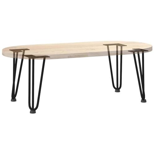 Hårnåle bordben 4 stk. 30 cm massivt stål sort