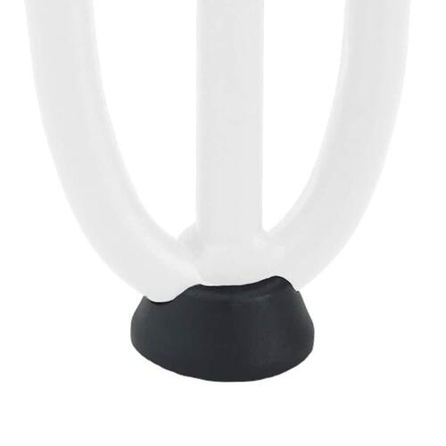 Hårnåle bordben 4 stk. 42 cm massivt stål hvid