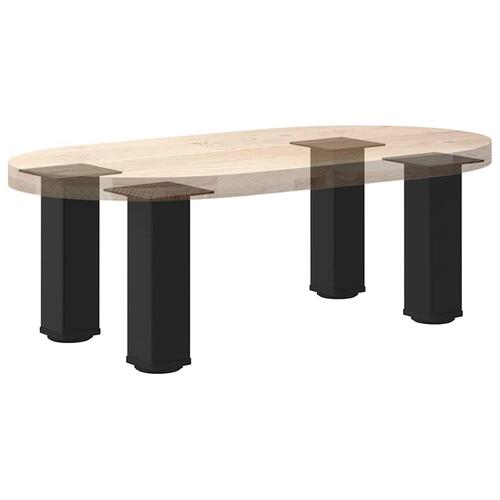 Sofabordben 4 stk. 30-32 cm stål sort