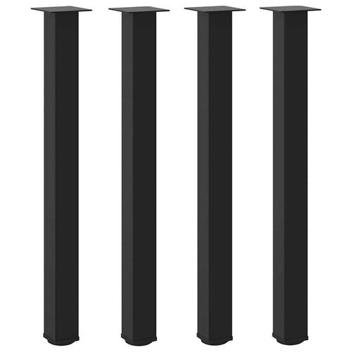 Sofabordben 4 stk. 100-102 cm stål sort