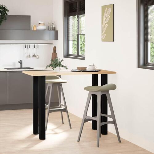 Sofabordben 4 stk. 100-102 cm stål sort