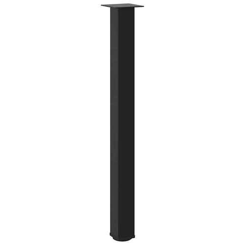 Sofabordben 4 stk. 100-102 cm stål sort