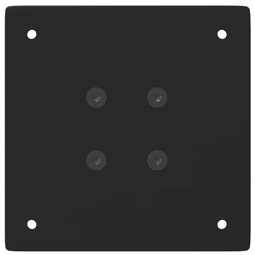Sofabordben 4 stk. 100-102 cm stål sort