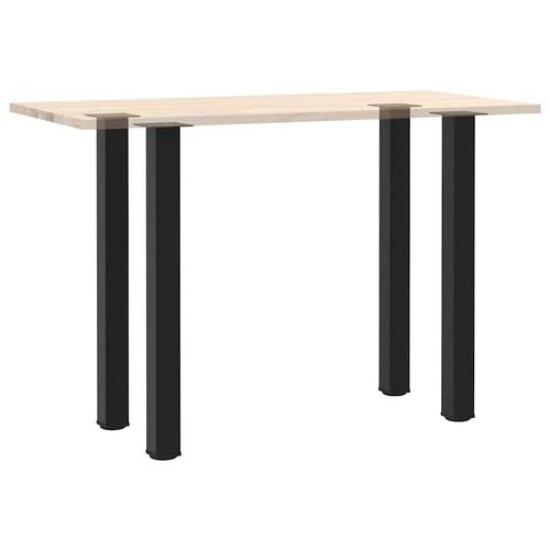 Sofabordben 4 stk. 100-102 cm stål sort