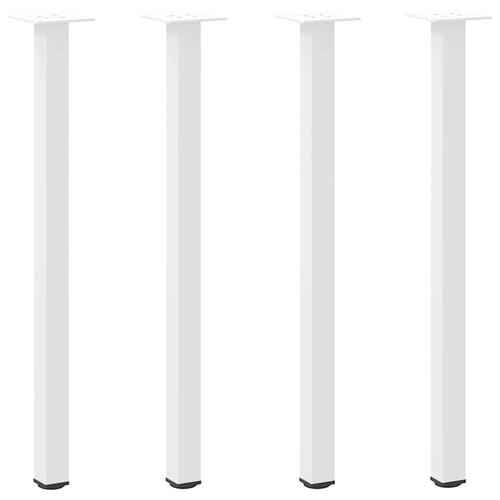 Sofabordben 4 stk. 72-74 cm stål hvid