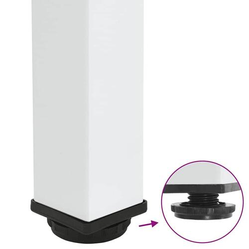 Sofabordben 4 stk. 72-74 cm stål hvid