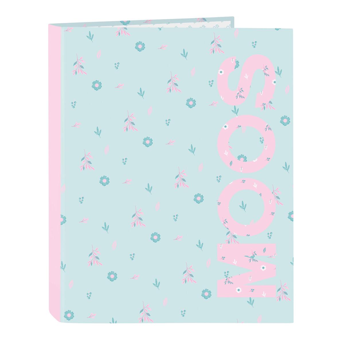 Moos Ringbind Garden - turkisblå A4, 4 ringe (25 mm)