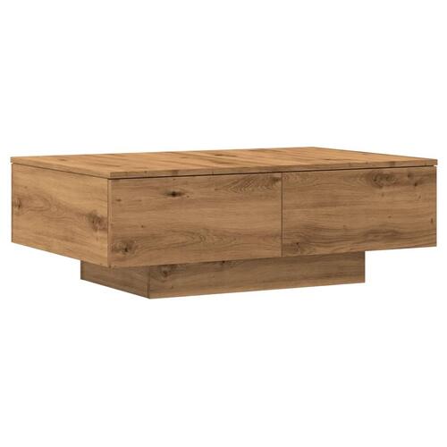 Sofabord 90x60x31 cm konstrueret træ kunsteg