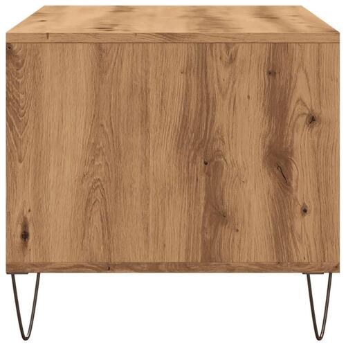 Sofabord 90x49x45 cm konstrueret træ kunsteg