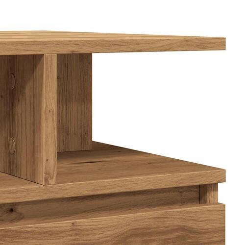 Sofabord 90x49x45 cm konstrueret træ kunsteg