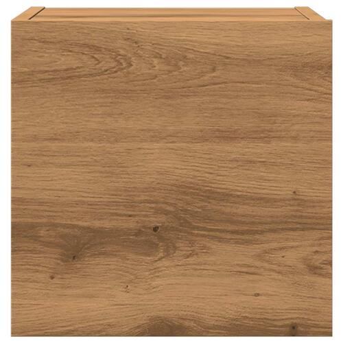 Væghængt tv-skabe 2 stk. 30,5x30x30 cm kunsteg