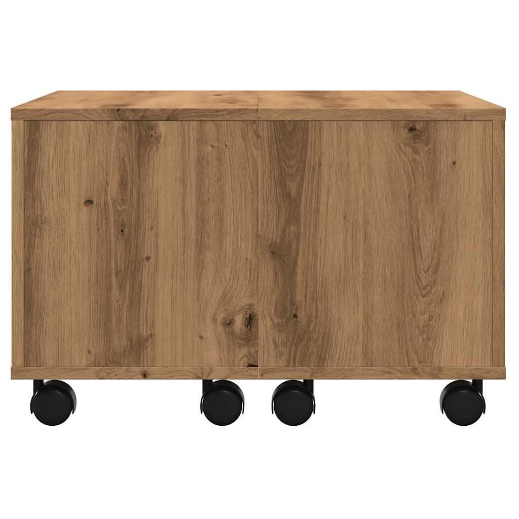 Sofabord 60x60x38 cm konstrueret træ kunsteg