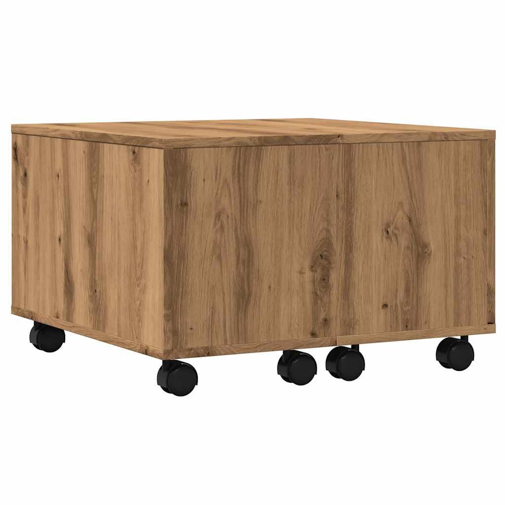 Sofabord 60x60x38 cm konstrueret træ kunsteg