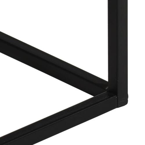 Konsolbord 110x30x75 cm massivt ru mangotræ og jern