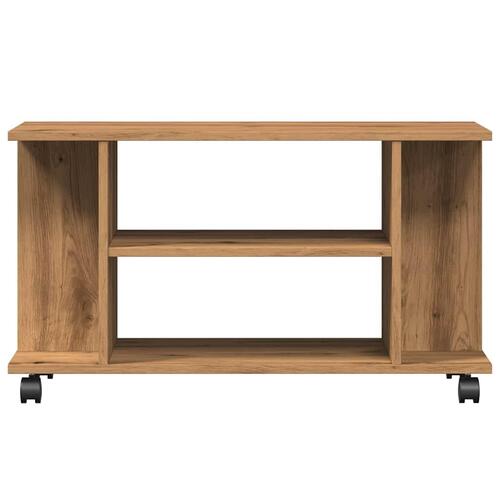 Tv-skab med hjul 80x40x45 cm konstrueret træ kunsteg