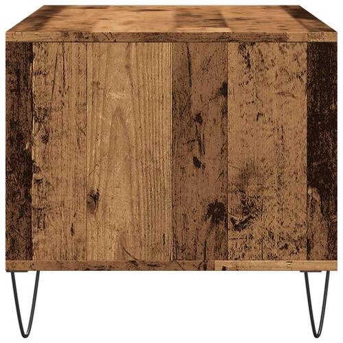 Sofabord 90x49x45 cm konstrueret træ antikt trælook