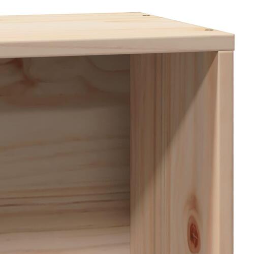 Sengeramme uden madras 75x190 cm massivt fyrretræ