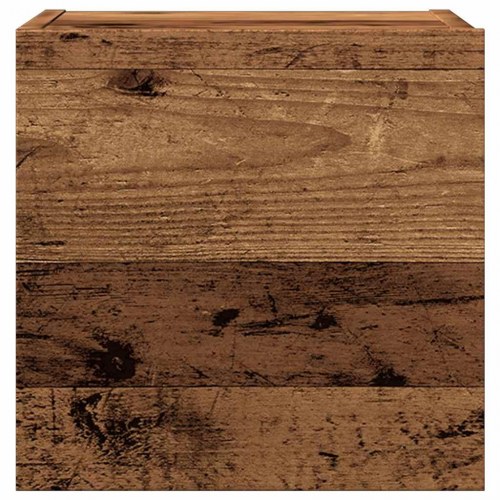 Væghængt tv-skab 30,5×30×30 cm - antikt træ