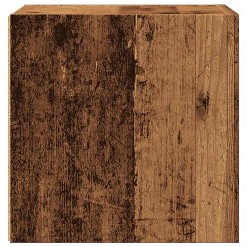 Væghængt tv-skab 30,5×30×30 cm - antikt træ