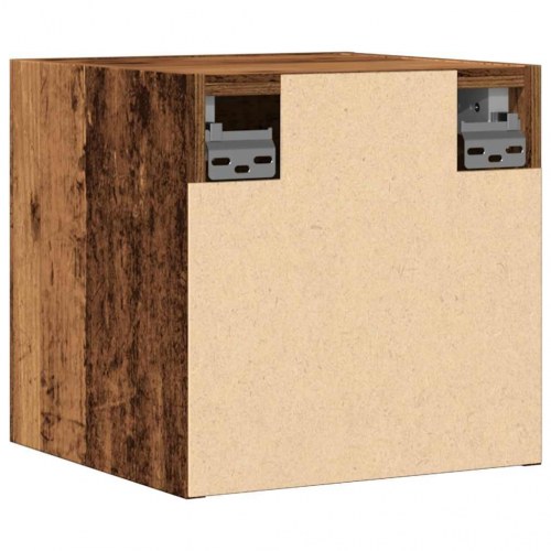 Væghængt tv-skab 30,5×30×30 cm - antikt træ