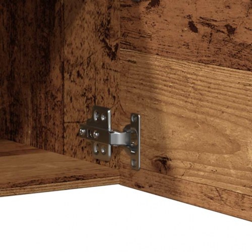 Væghængt tv-skab 30,5×30×30 cm - antikt træ