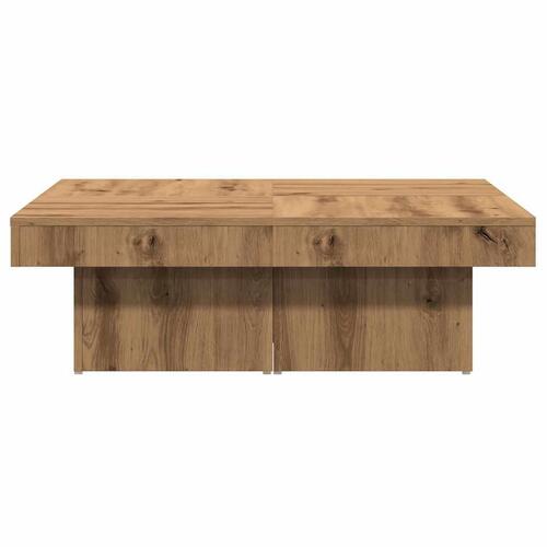 Sofabord 90x90x28 cm konstrueret træ kunsteg