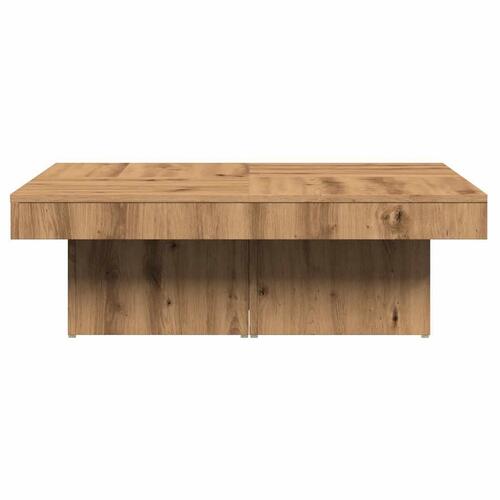 Sofabord 90x90x28 cm konstrueret træ kunsteg
