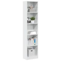 Skab 40x24x176 cm konstrueret træ hvid højglans