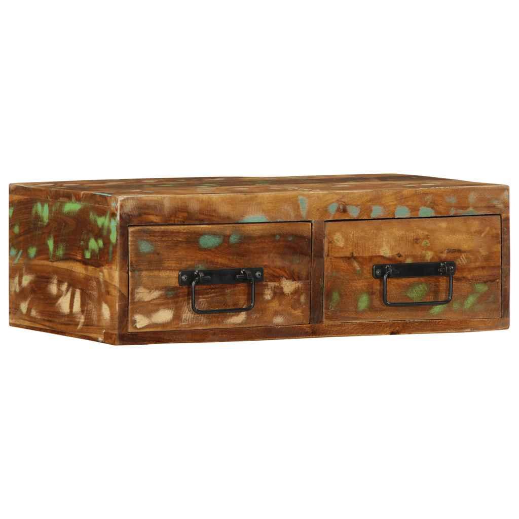 Væghængt Tv-Skab Massivt Genbrugstræ - Massivt genanvendt træ / 60 x 30 x 19 cm