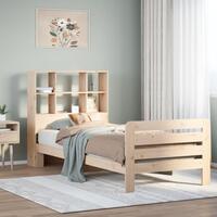 Sengeramme uden madras 90x190 cm massivt fyrretræ