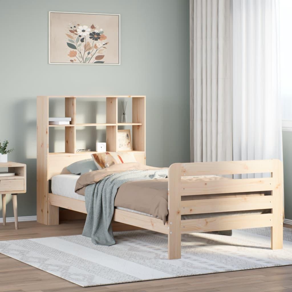 Sengeramme uden madras 90x190 cm massivt fyrretræ