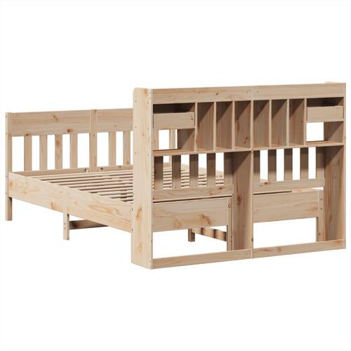 Sengeramme uden madras 140x200 cm massivt fyrretræ