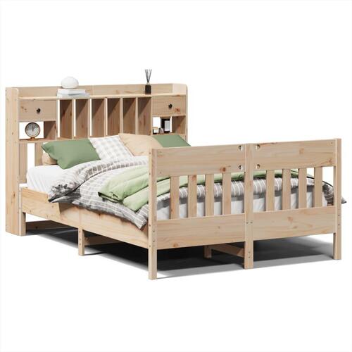 Sengeramme uden madras 150x200 cm massivt fyrretræ