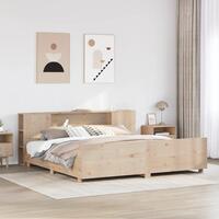 Sengeramme uden madras 180x200 cm massivt fyrretræ