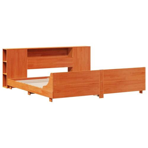 Sengeramme uden madras 180x200 cm massivt fyrretræ gyldenbrun