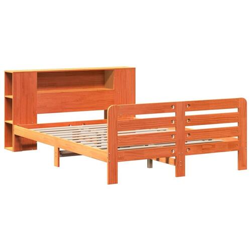 Sengeramme uden madras 120x200 cm massivt fyrretræ gyldenbrun