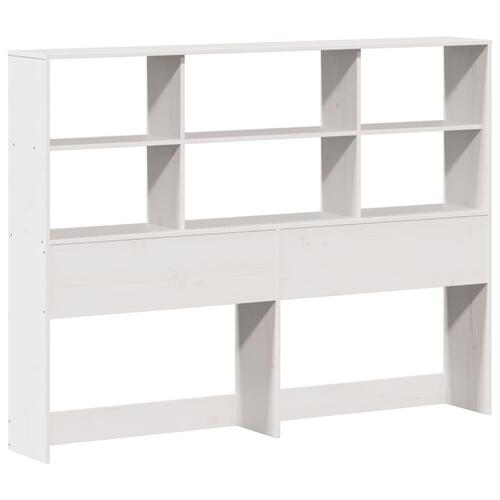 Sengeramme uden madras 160x200 cm massivt fyrretræ hvid