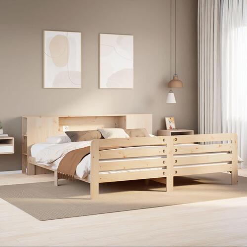 Sengeramme uden madras 180x200 cm massivt fyrretræ