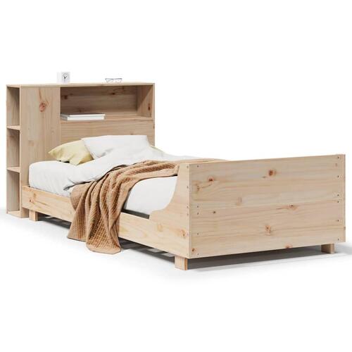 Sengeramme uden madras 100x200 cm massivt fyrretræ