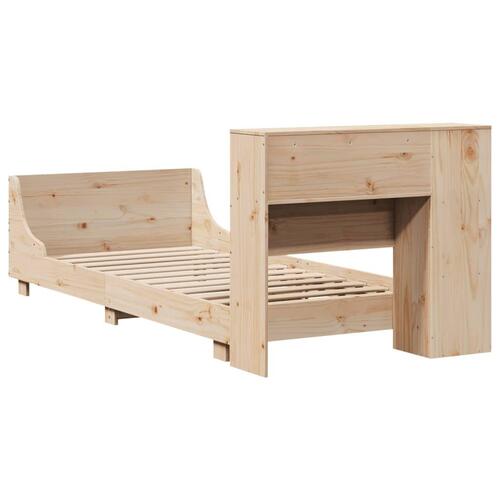 Sengeramme uden madras 100x200 cm massivt fyrretræ