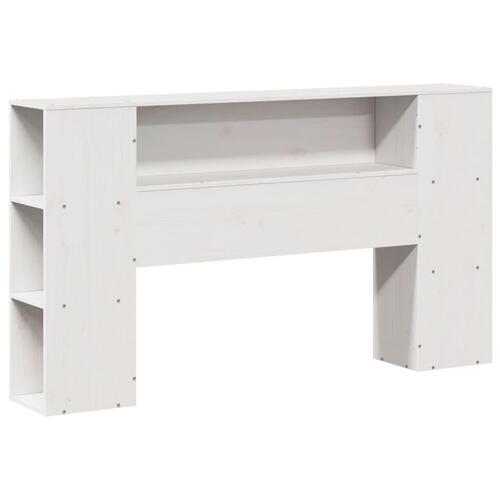 Sengeramme uden madras 140x190 cm massivt fyrretræ hvid