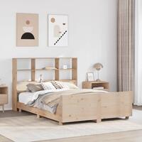Sengeramme uden madras 150x200 cm massivt fyrretræ